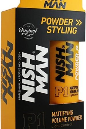 NISHMAN Hair Volume Powder, 20 gr | Light Control | Natural Matte Look | Hair Styling Powder Men | Hair Texture Powder Wax | Texturising, Volumising Hair Powder Men (P1 Volume Powder)