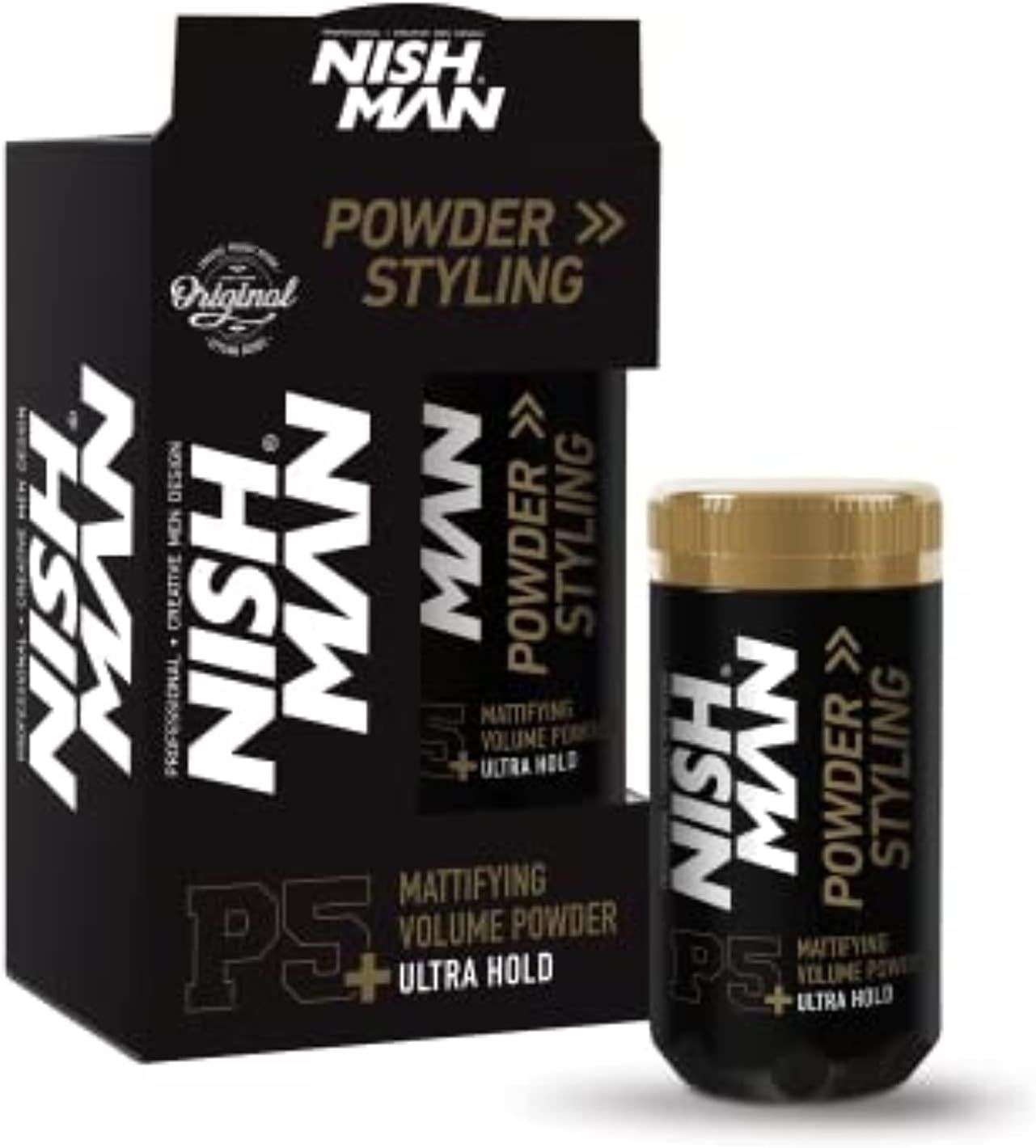 Nishman Hair Styling Series (P5+ Powder Wax Ultra Hold, 20gr)