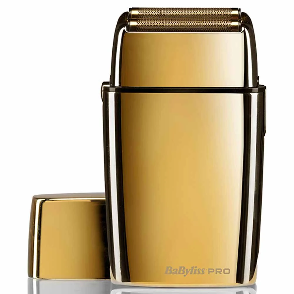 BaByliss Pro FOILFX02 Cordless Metal Double Foil Shaver - Gold
