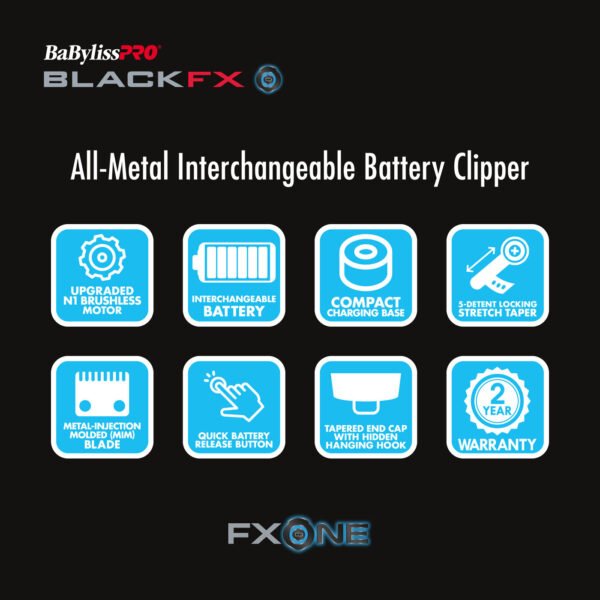 BaBylissPRO® FXONE™ BLACKFX Clipper - Image 4